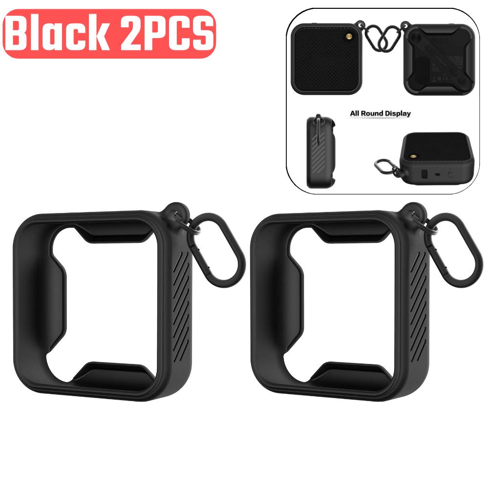 Silicone Speaker Cover Portable Speaker Protective Box Shockproof Anti-fall with Metal Hook Accessories for Marshall Willen