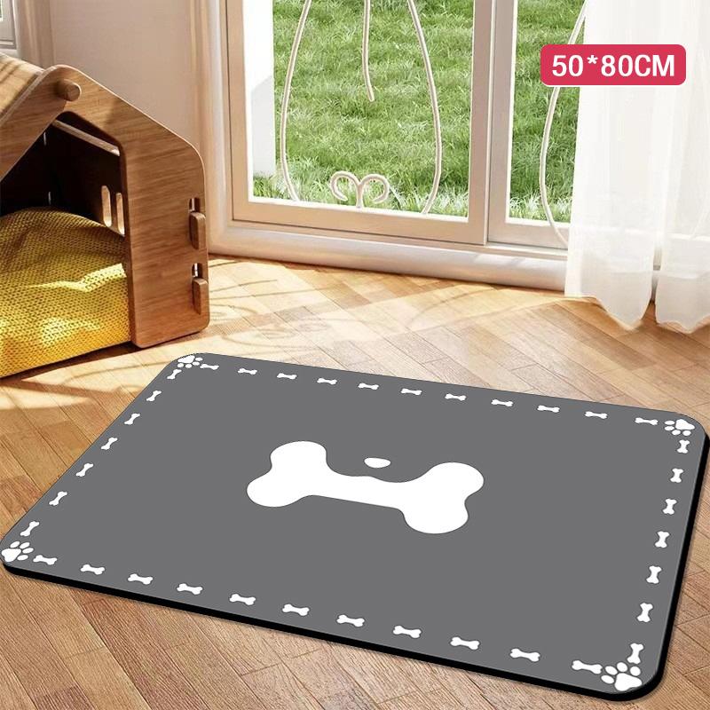 Saugfähige Futtermatte für Haustiere, wasserdichtes Tischset für Futter- und Wassernäpfe für Hunde und Katzen, schnelltrocknende Gummiunterlage, rutschfeste Matte für Zuhause