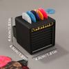 Portable 3D Printed Guitar Pick Organizer with Drawer Waterproof Dustproof Amp Shape Holder 5 Slots with 5pcs Random Color Picks