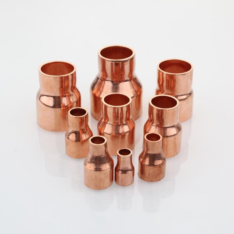 Copper Size Head Welding Reducer Pipe Joint With A Diameter Of 8 To 6.35 For Air Conditioning And Cold Storage Fittings