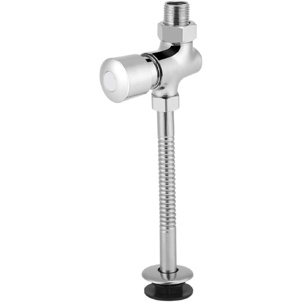 Urinal Flush Valve,Toilet Urinal Flush Valve Wall Mounted Button Type with 0.8Gpf Manual Automatic Shutoff Flush Valve (1)
