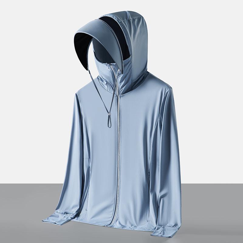 2024 Spring/Summer Enhanced Black Ice Silk Sun Protection Cape with UV Defense 3XL