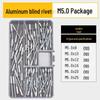 Stainless Steel Countersunk Flat Head Aluminum Open-End Pop Rivet for Decoration