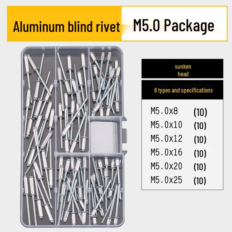 Stainless Steel Countersunk Flat Head Aluminum Open-End Pop Rivet for Decoration