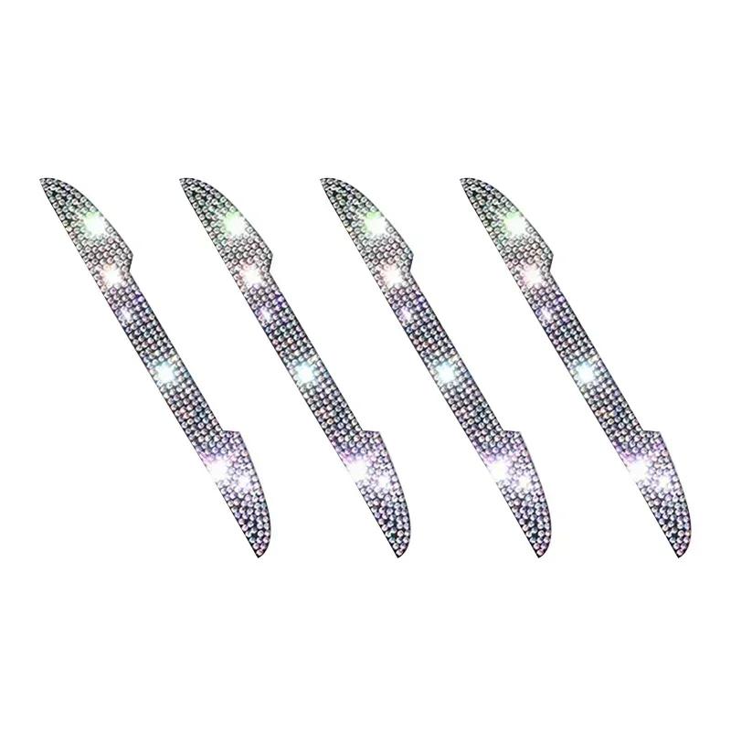 Striscia Anti-Collisione per Auto Diamantata Specchietto Retrovisore Maniglia Porta Decorazione Prevenzione Striscia Resistente ai Graffi Strass Amagi