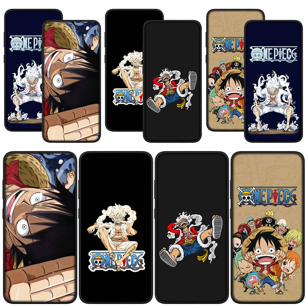 

для Samsung Galaxy S24 S23 iPhone 15 14 Xiaomi Redmi Note 13 12 11 Pro Max X 8 9 10 XR OPPO A15 Huawei чехол для телефона Cartoon Gear 5 One Piece Luffy Cover