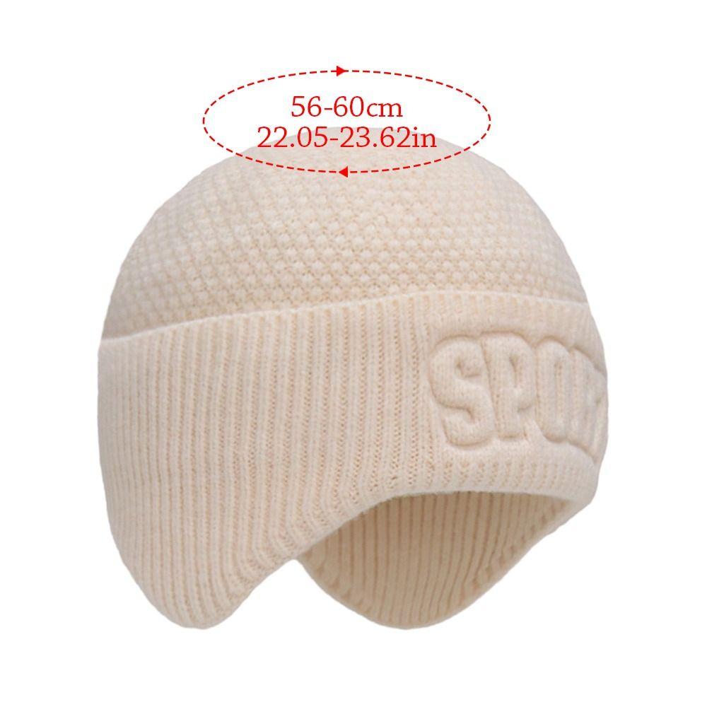 Soft Earflap Cap Windproof Knitted Hat Outdoor Winter Hat for Men
