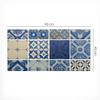 Modern Desk Mat for Remote Work Retro Style Tiles 90X45 Cm