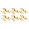 6er Set Schranktürschnapper Messing Schranktür Schrank Kugel Spannschnapper Riegel mit goldenen Schrauben für die meisten Schränke 50mm   2in