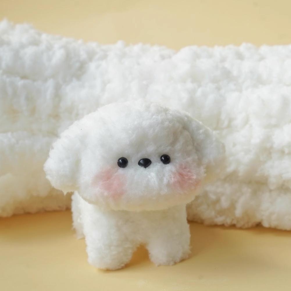 Coral Fleece Material Pipe Chenille Stems Craft Pipe Stems Kit Creative Toys Cute Dog Handmade Material for Kids DIY