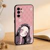 Demon N-Nezuko Phone Case For Samsung S25,S24,S21,S22,S23,S30,Ultra,S20,Plus,Fe,Soft Silicone Black Cover