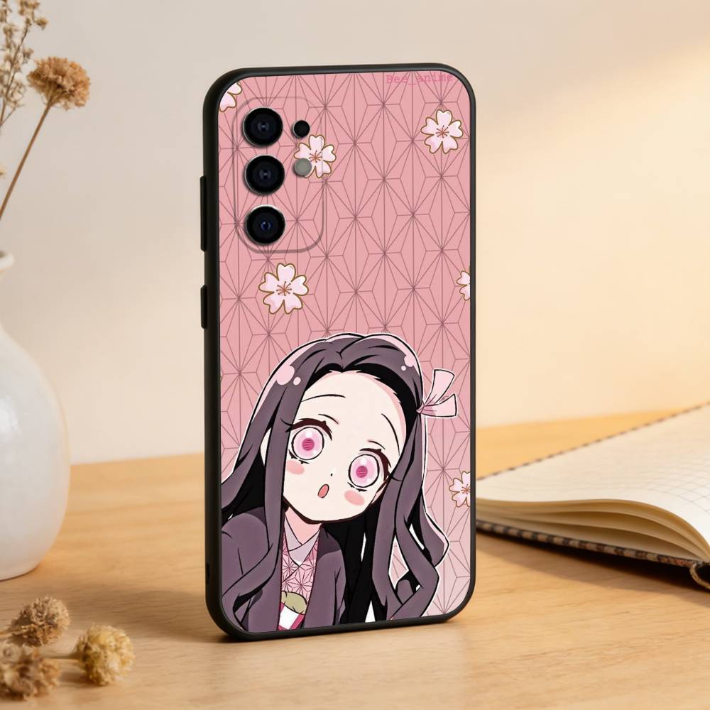Demon N-Nezuko Phone Case For Samsung S25,S24,S21,S22,S23,S30,Ultra,S20,Plus,Fe,Soft Silicone Black Cover