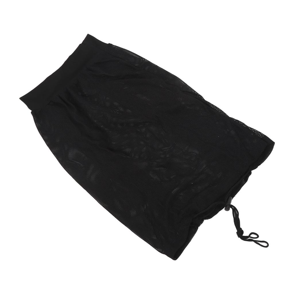 4pcs Hair Net Plopping Hat Drawstring Adjust Strap Washable Reusable Net Plopping Cap for Drying Curly Hair Black