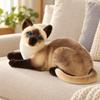3D Simulation Cat Soft Doll Realistic Lying for Kids, Bedroom, Reading Corner,