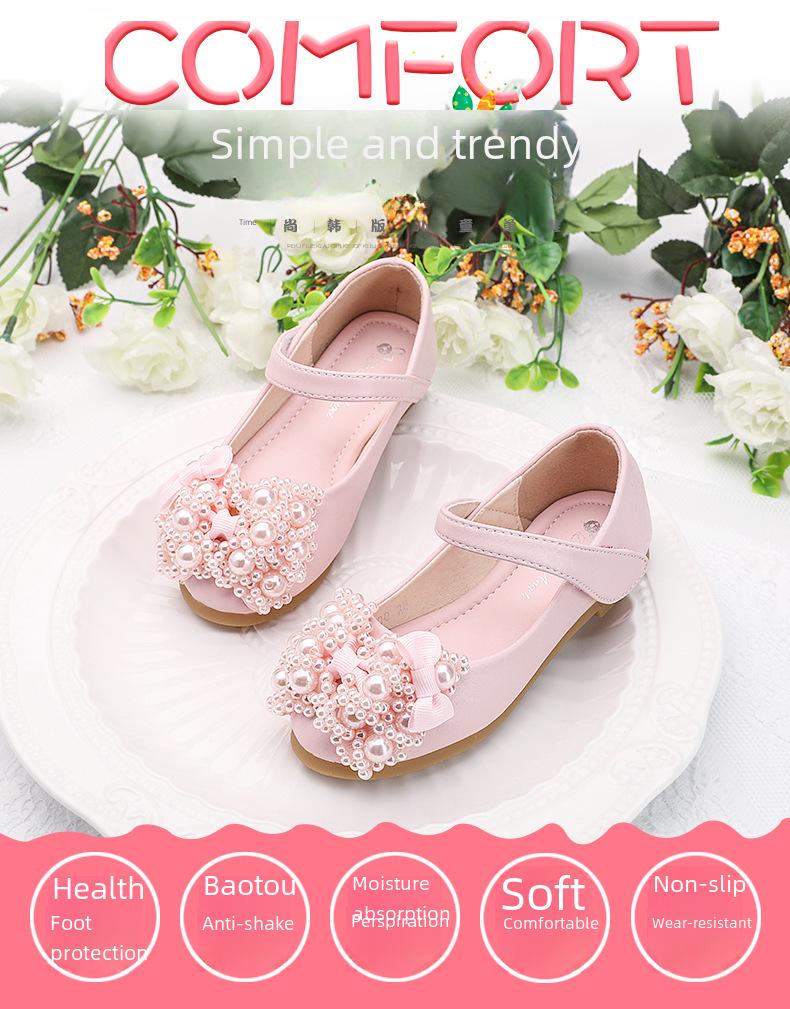 Pantofi de rochie din piele cu talpă moale pentru fete - moale de primăvară și toamnă pentru bebeluși și copii, perfecte pentru ținute de dans și prințesă.