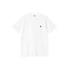 Carhartt WIP SS24 S/S Madison T-Shirt Loose Side Slit Embroidered Crew Neck Short Sleeve T-Shirt Unisex Tops White I033000-00A-XX