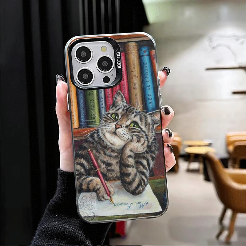 Funny Cats Fashion Style Soft Phone Case for iPhone 15 16 17 Pro Max 17Air 16E 14 Plus 13 12 Mini Shockproof Cover Back Shell