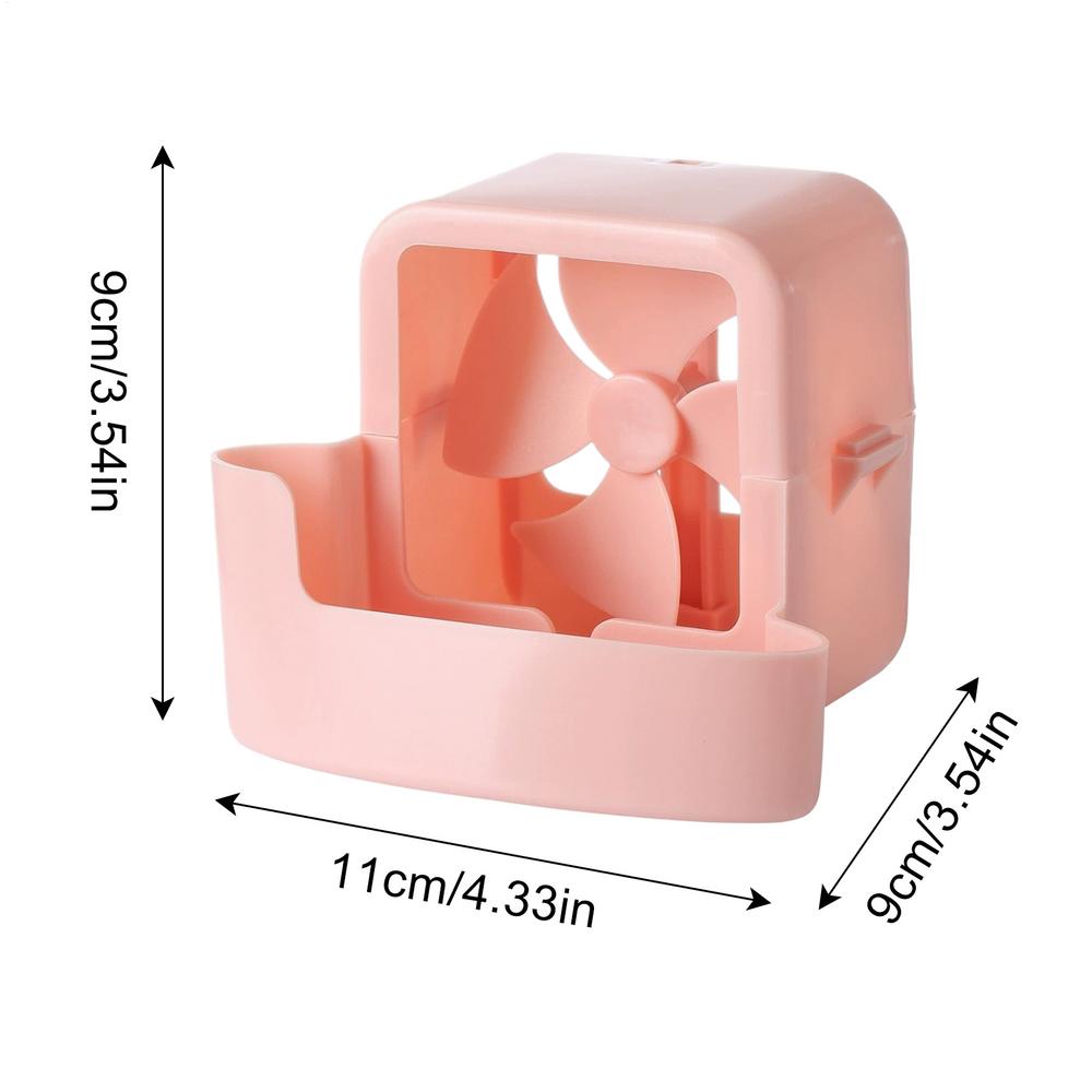 Portable Fan Ice Mist Cooler Punch free Fan Cooler Hangable Hold Ice Box Ice Box Attachment Fan Accessories for Home Office