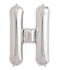 H Balloon Letter H Silver 40 Cm Foil for Birthday Wedding Party
