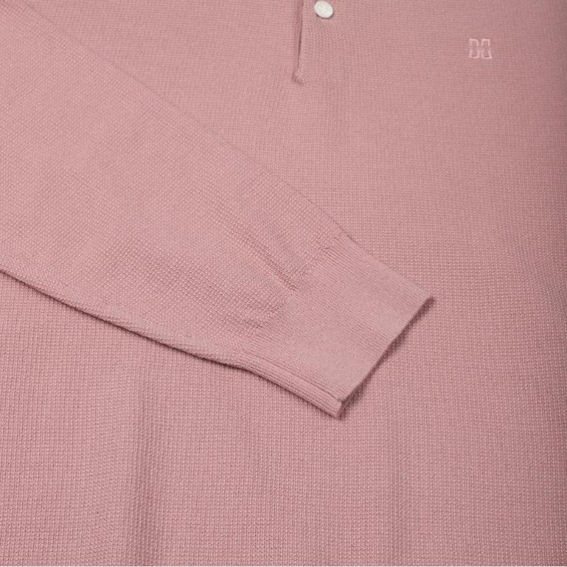 Daks Viscose Blend Waffle Knit Polo Dmp1swtl101p1