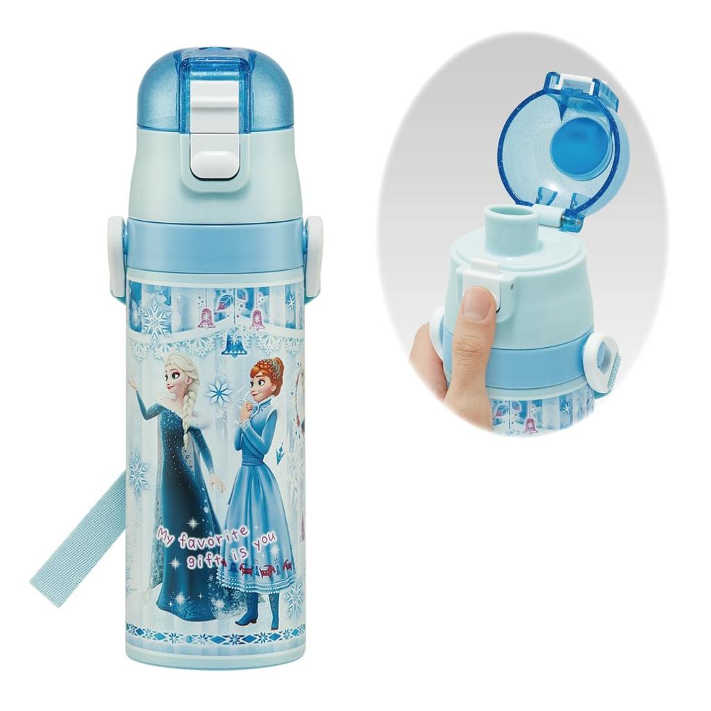 Skater Stainless Steel Water Bottle Direct Drinking 470ml Disney Frozen 24 Lightweight Type Cold Storage Waterbottle Sports Bottle Cute Kids Children