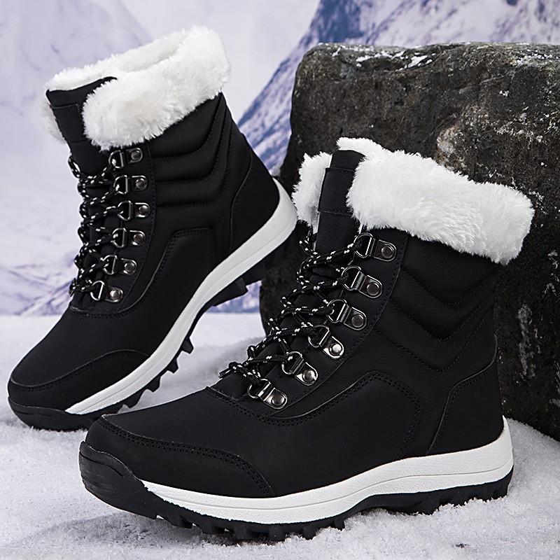 Women'S Snow Boots New Autumn And Winter High-Top Warm Outdoor Cotton Shoes Piled Thickened Large-Size Cotton Boots Fashion Short Boots