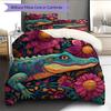 Crocodile Pattern Bedding Home Decoration Birthday Gift (1 * Duvet Cover + 2 * Pillowcase, Without Core)