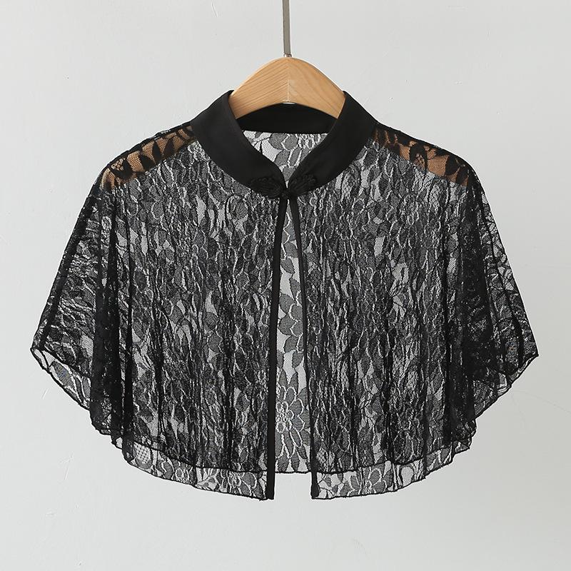 Women's Summer Shawl: Classic Sleeveless Chiffon Cape for Dresses or Cheongsams