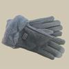 1 pair of comfortable multi-color tactile gloves - winter cold-proof, plush winter gloves, outdoor casual gloves