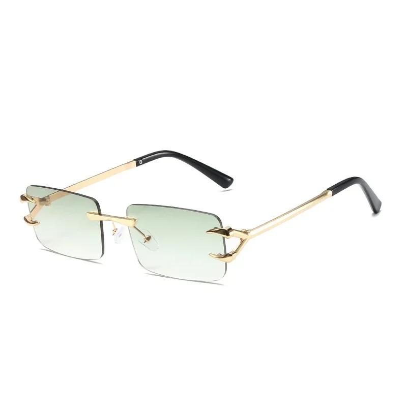 New Frameless Cut Edge Demon Claw Frame Sunglasses Fashionable and Personalized Sun Shading and UV400 Protection Sunglasses