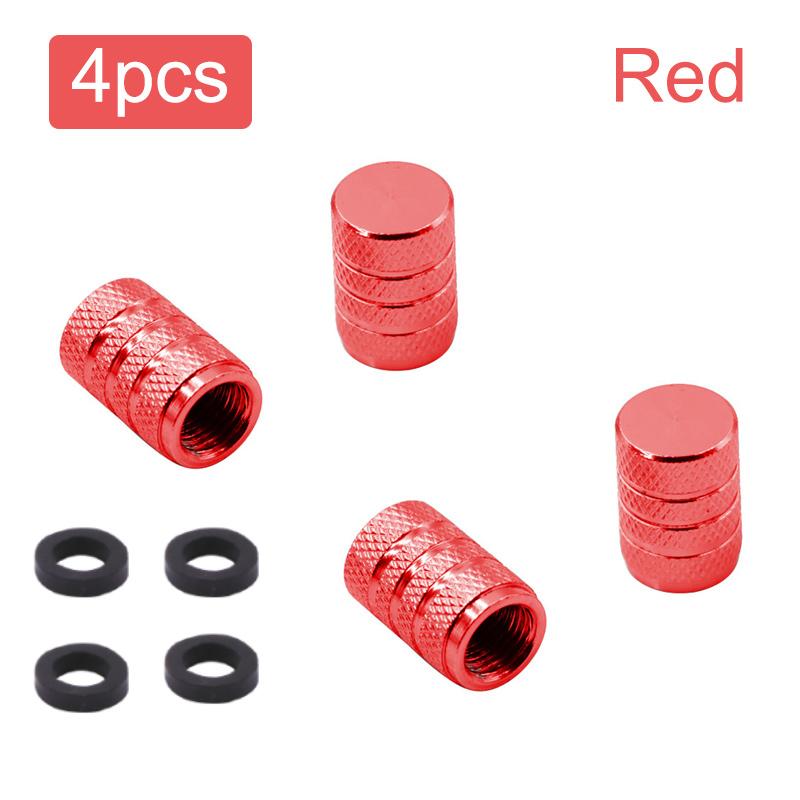 Aluminum Alloy Automobile Tire Valve Cap Three-Slot Circular Universal Valve Core Vacuum Tire Tire Pressure Monitoring Valve Cap Valve Stems 1