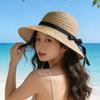 Straw Hat Sun Protection Foldable Beach Beach Bow Beach Hat Sun Hat Sun Hat