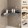 Miflame Plastic Bathroom Corner Shelf
