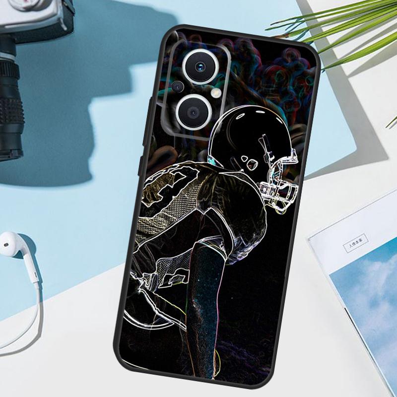 American football player sport Cover For OPPO Reno 13 F 10 11 12 14 Pro 11F 12F 14F 7 8 Lite OPPO Find X9 X8 X5 X6 Pro Case