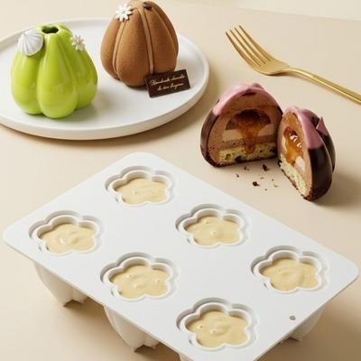 6-Hole Baking Molds Heat-Resistant Petal Cake Mold Creative Chocolate Mold  Baking Tools
