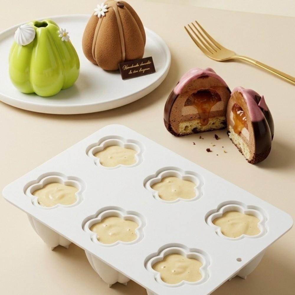 Non-Stick Silicone Cake Mold Heat-Resistant Petal Cake Mold Chocolate Mold Baking Tools