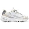 Skechers DLites 1.0 Piele Versatil Confortabil Simplu Echilibrat Ușor Pantofi Casual cu Glezna Joasă Adidași Damă Alb Gri 150235-WSL