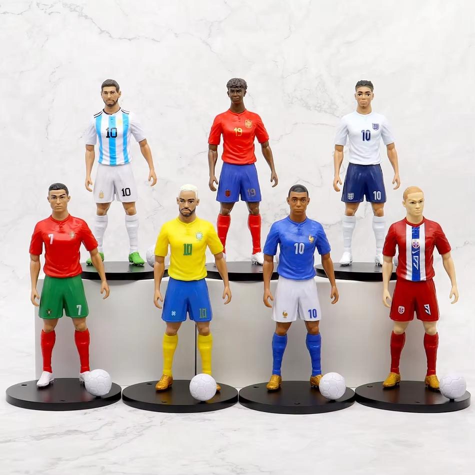 Model Car Accessories New Football Star FIFA C.Ronaldo Messi Mbappe Number 10 Jersey Desktop Dolls Ornament Football Fans Gifts