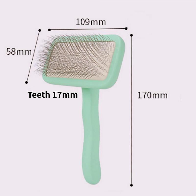 Dog Comb Stainless Steel Dogs Brush Pet Grooming Brush Comfortable Wooden Handle Combs for Dogs Hair Cleaning Massage Dog Combs