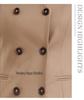 Khaki Professional Women's Three-Piece Suit Set - Commuter Style Formal Vest for Autumn/Winter
