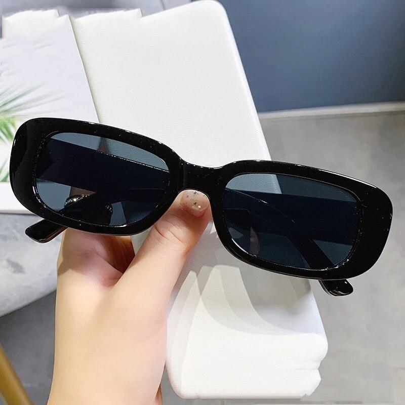 Kadın moda güneş gözlüğü Vintage marka tasarımcısı kare UV400 sürüş güneş gözlüğü kadınlar için Shades kadın gözlük