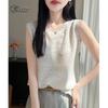 Women's Elegant Finely Spun Wool Blend Lace Sleeveless Camisole