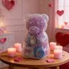 Bear Shape Candy Storage Container Craft Of ABS Plastic With Tight Seal Lid For Kitchen Organization