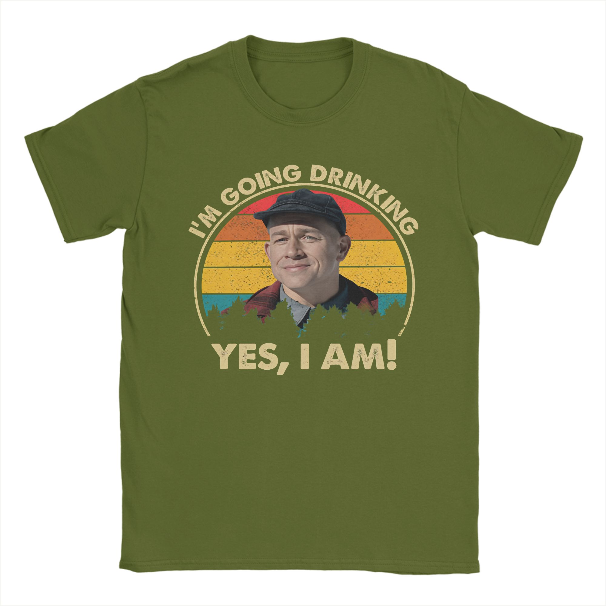 Charlie Hunnam Ed Gein Im Going Drinking Yes I Am Christmas Tee Shirt for Men Women Graphic Print T Shirts 100% Cotton Clothes 4XL