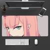 Zero two Mouse Pad Cute HD Mousepad Pad Extended Gaming Keyboard  LargeMousepad xcm XXL Gamer Mousepad