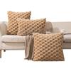 Pack of 2 Super Soft Plush Fluffy Decorative Throw Pillow Covers Faux Fur Wool Velvet Cushion Covers Pillow Cases Couch Sofa Bed Living Room