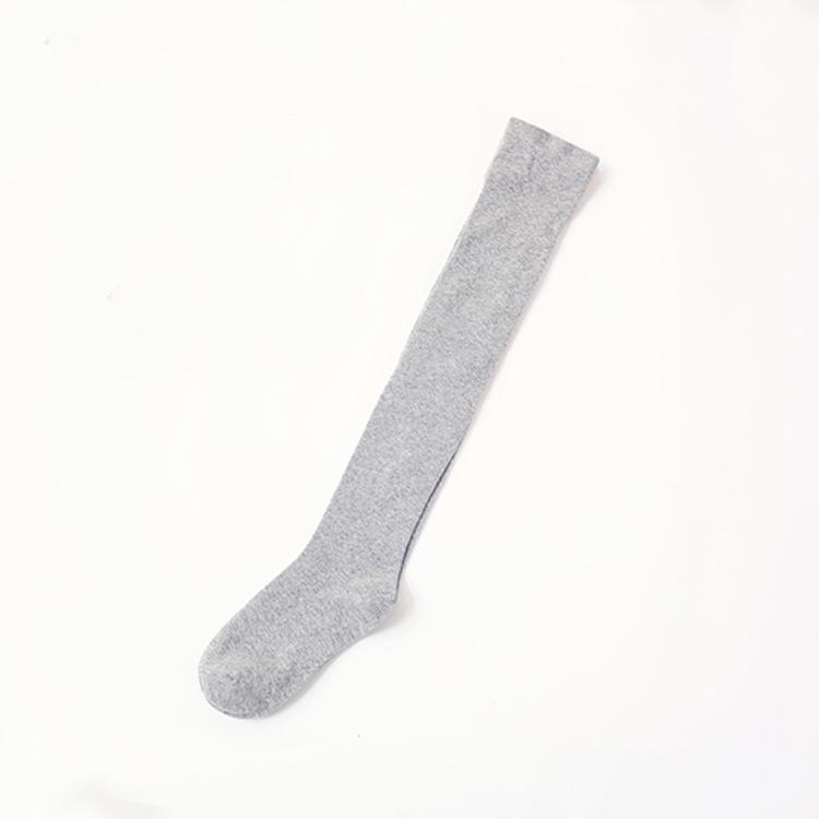 Damen Silikon Kniehohe Baumwollsocken - Atmungsaktiv, Einfarbig, Japanischer Stil für Herbst & Winter