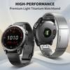 Cinturino in Titanio 22/26mm per Garmin Fenix 8 47/51mm 7 7X Pro 6 6X Cinturini QuickFit per Enduro 3 Quatix 8 Approach S70 Cinturino Braccialetto