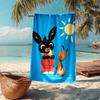 Bing Bunny Fashion Beach Towel: Ideal for Summer Adventures Soft, Absorbent and Quick Drying Suitable for Swimming and Bathing