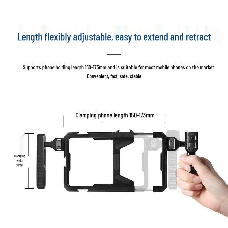 Klec na králíka Bluetooth Mobilní stabilizátor: Univerzální kovové prodloužení pro fotografování a živé vysílání